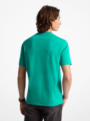 Logo Cotton T-Shirt in GRASS GREEN | Michael Kors