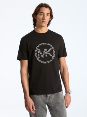 Logo Charm Jacquard Cotton T-Shirt image number 0