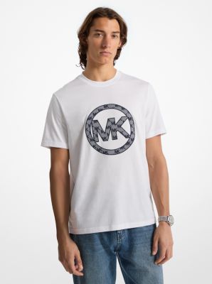 Logo Charm Jacquard Cotton T-Shirt | Michael Kors [US]