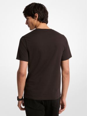 T-shirt en coton à logo graphique in NOIR | Michael Kors