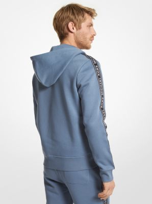 Michael Kors Logo Cotton Blend Zip-Up Hoodie