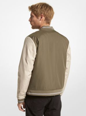 Color Blocked Kors Letterman Jacket