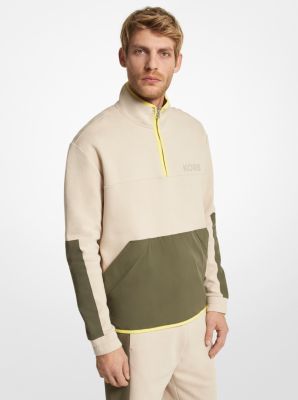 Cotton Blend Half-Zip Sweatshirt image number 0