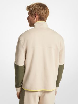 Cotton Blend Half-Zip Sweatshirt image number 1