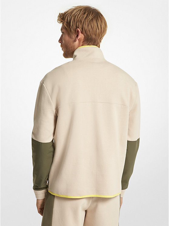 Cotton Blend Half-Zip Sweatshirt image number 1