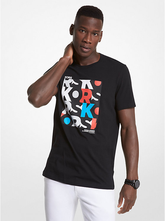 T-shirt en coton à logo graphique image number 0