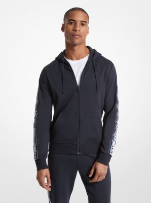 Logo Cotton Blend Zip Up Hoodie Michael Kors Canada