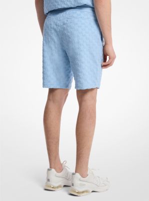 Logo Jacquard Terry Shorts in LIGHT SKY | Michael Kors