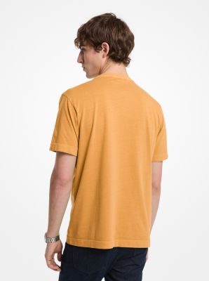 Camiseta de algodón con relieve de logotipo image number 1