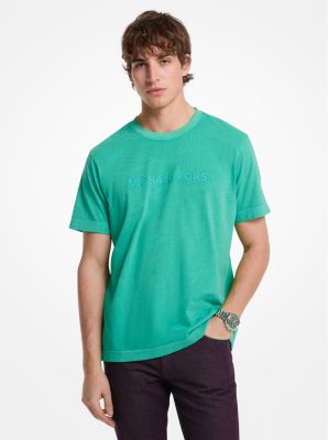 Logo Garment-Dyed Cotton T-Shirt