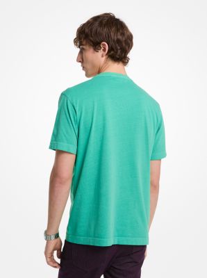 Logo Garment-Dyed Cotton T-Shirt