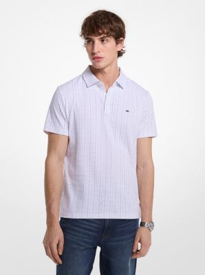Polo en coton Geo Ditsy