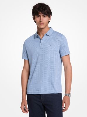 Geo Ditsy Cotton Polo Shirt image number 0