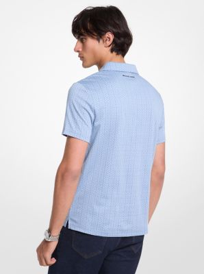 Geo Ditsy Cotton Polo Shirt image number 1