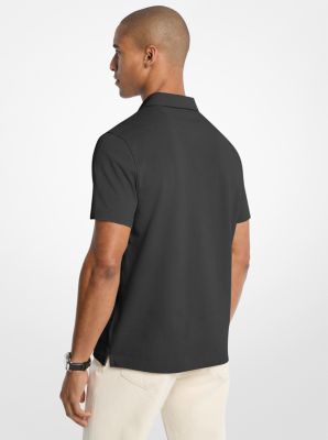 Pima Cotton Piqu&eacute; Polo Shirt in BLACK | Michael Kors
