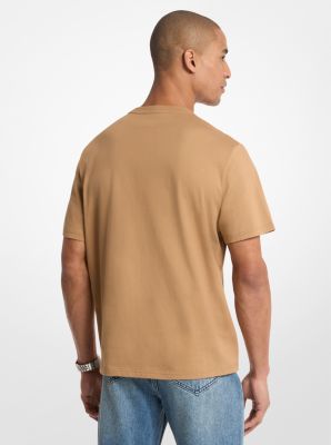 KORS Cotton Jersey T-Shirt in DARK CAMEL | Michael Kors