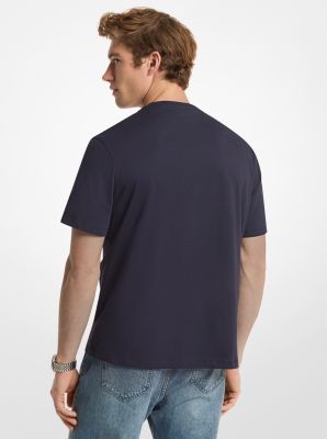 Graphic Logo Cotton T-Shirt in MIDNIGHT | Michael Kors