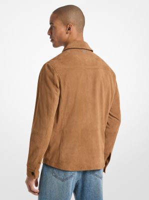 Veste-chemise en su&egrave;de perfor&eacute;