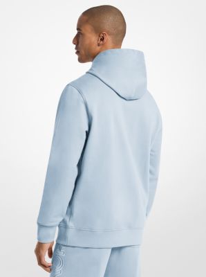 Logo Cotton Hoodie in PASTEL BLUE | Michael Kors