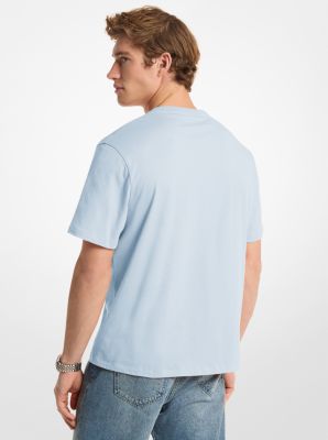 Logo Cotton T-shirt in PASTEL BLUE | Michael Kors