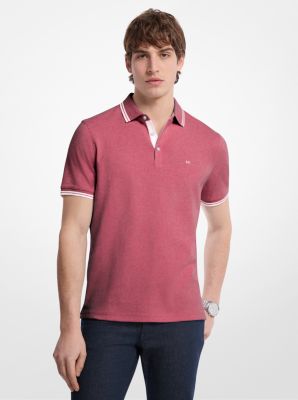 Polo Greenwich de algod&oacute;n in BREZO MAGENTA | Michael Kors