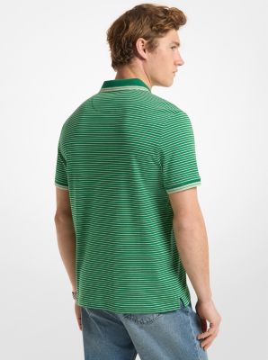 Greenwich Striped Cotton Polo Shirt