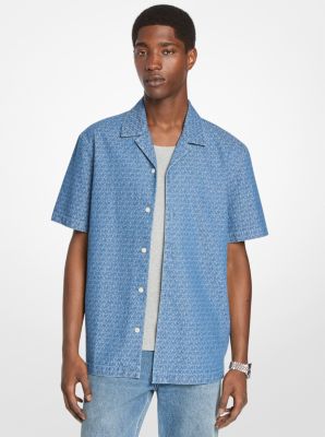 Logo Jacquard Camp Shirt