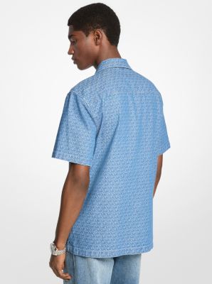 Logo Jacquard Camp Shirt