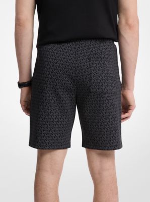 Signature Logo Cotton Blend Shorts