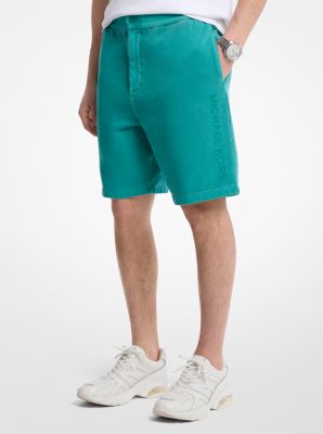 Garment-Dyed Cotton Shorts
