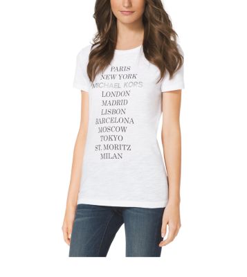 michael kors t shirt logo