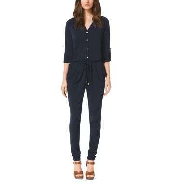 michael kors denim jumpsuit