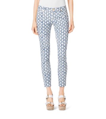 Printed Cropped Jeans Petite Michael Kors Canada