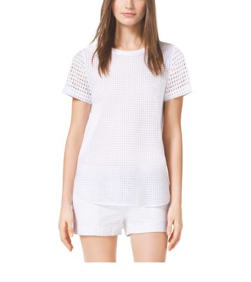 Eyelet Top, Petite