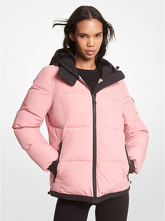Faux Fur-Trim Quilted Puffer Jacket image number 0
