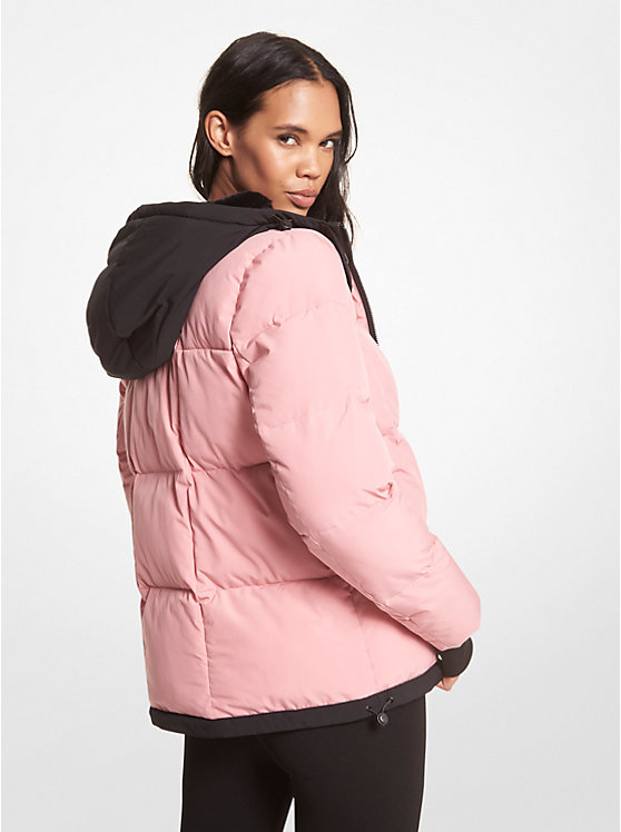 Faux Fur-Trim Quilted Puffer Jacket image number 1