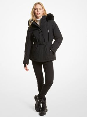 Michael kors faux shop fur trimmed parka