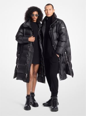 Satin Ciré Puffer Coat