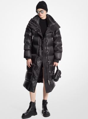 Satin Ciré Puffer Coat image number 1