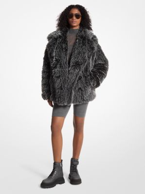 Faux Fur Peacoat image number 1