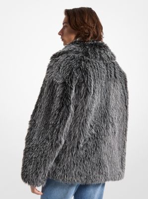 Faux Fur Peacoat image number 4