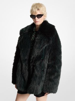 Faux Fur Peacoat image number 1