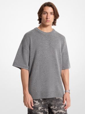 Pullover a maniche corte in misto lana e cashmere image number 3