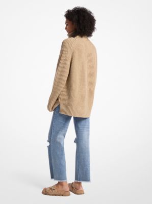 Wool and Cashmere Blend Half-Zip Sweater image number 2