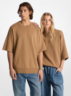 MK Cotton Short-Sleeve Jumper - Brown - Michael Kors Michael Kors Mens