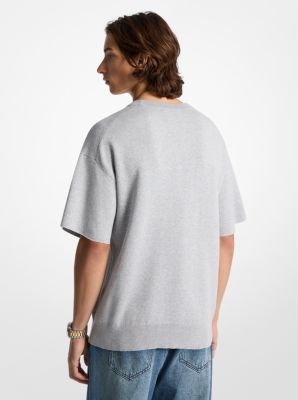 Cotton Short-Sleeve Sweater image number 4