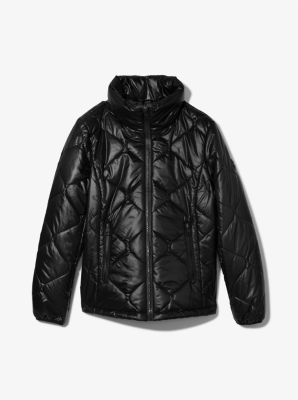 Mini Logo Ciré Reversible Puffer Jacket