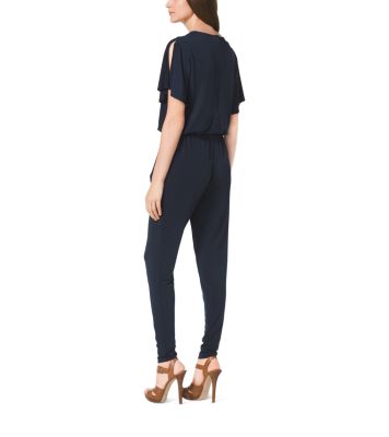 Michael kors shop navy blue jumpsuit